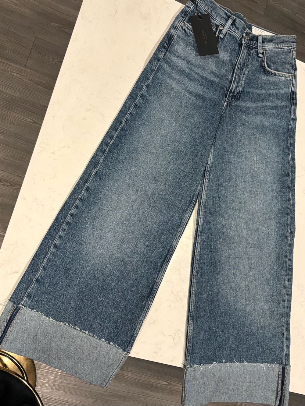 rag & bone - The Sofie High-Rise Ultra Wide Wide Ankle Jeans - NWT - Picture 5 of 12